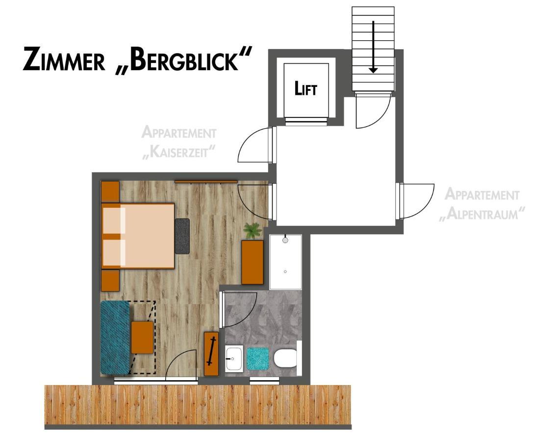 Appartement Pension Auhof Going am Wilden Kaiser Buitenkant foto